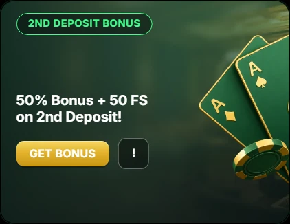50 Free Spins Second Deposit Bonus GoldenRoo